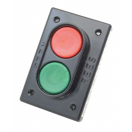 Rees Plastic Plunger, Green/Red, 1-3/8" 02810032