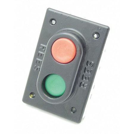 Rees Plastic Plunger, Grn/Red, 1" 02883032