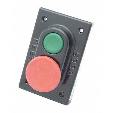 Rees Plastic Plunger, 1" Green/1.75" Red 03605132