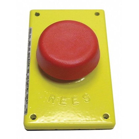 Rees Mushroom Plunger w/Large Mtg, Red, 2-1/4" 04662002