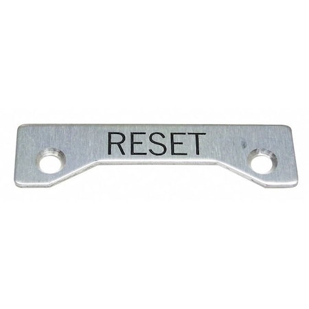 Rees Standard Legend Plate, Reset 09002009