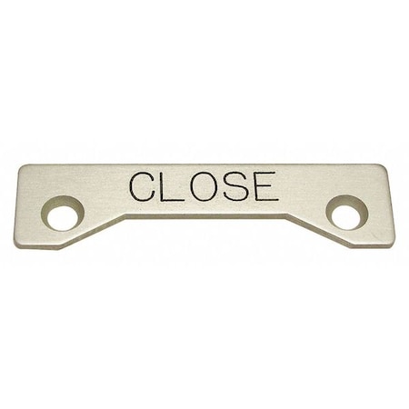 Rees Standard Legend Plate, Close 09002012