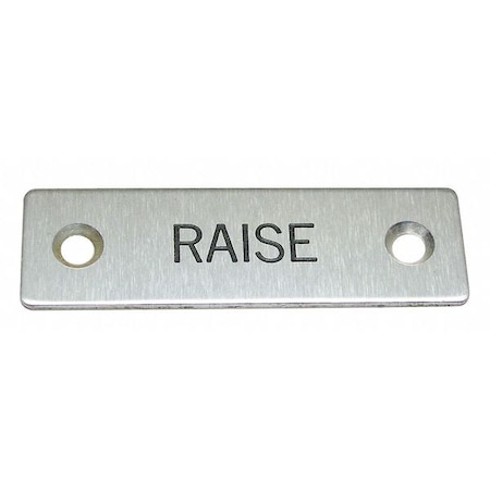 Rees Standard Legend Plate, Raise 09001015