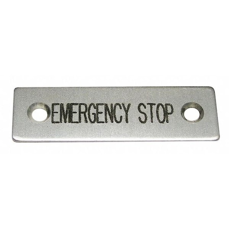 Rees Standard Legend Plate, Emergency Stop 09001004