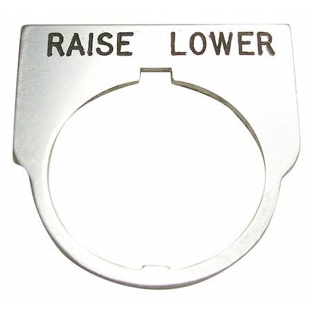 Rees Standard Legend Plate, Raise-Lower 09014037