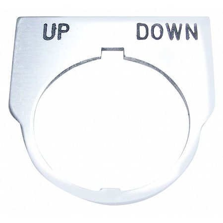 Rees Standard Legend Plate, Up-Down 09014039