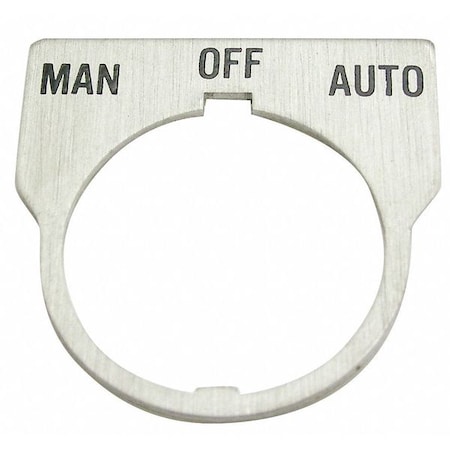 Rees Standard Legend Plate, Manual-Off-Auto 09014043