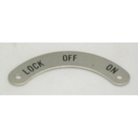 Rees Standard Legend Plate, Lock-Off-On 09005053