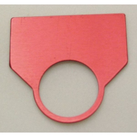 Rees Blank Legend Plate, Red 09010001