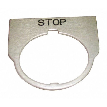 Rees Standard Legend Plate, Stop 09014003