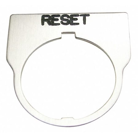 Rees Standard Legend Plate, Reset 09014009