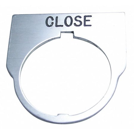 Rees Standard Legend Plate, Close 09014012