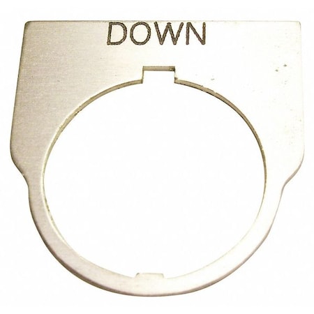 Rees Standard Legend Plate, Down 09014014