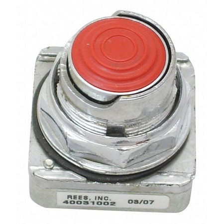 Rees Pushbutton Plunger, Red, 30mm 40031002