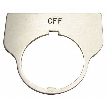 Rees Standard Legend Plate, Off 09017002