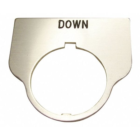 Rees Standard Legend Plate, Down 09017014