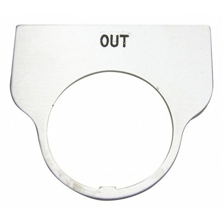 Rees Standard Legend Plate, Out 09017020