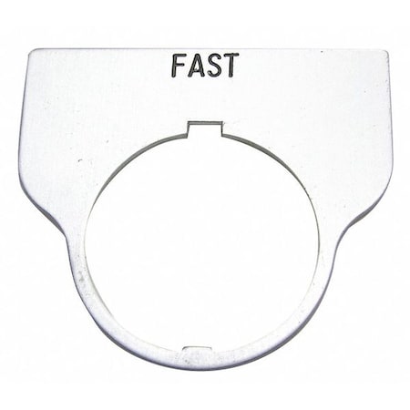 Rees Standard Legend Plate, Fast 09017026