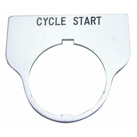 Rees Std Legend Plate, Cycle Start 09017028