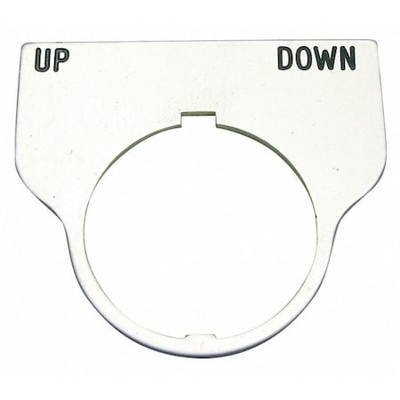 Rees Standard Legend Plate, Up-Down 09017039