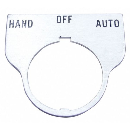 Rees Standard Legend Plate, Hand-Off-Auto 09017042