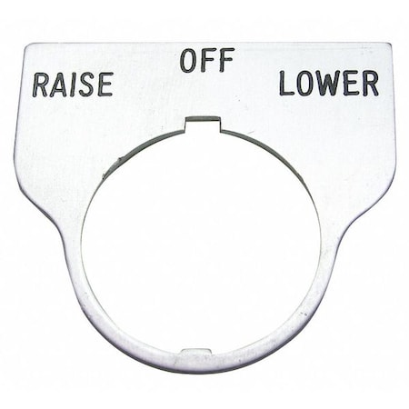Rees Standard Legnd Plate, Raise-Off-Lower 09017046