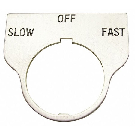 Rees Standard Legend Plate, Slow-Off-Fast 09017047