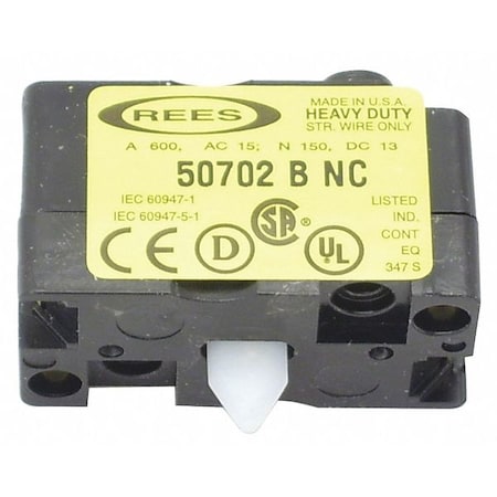 Rees Contact Block, B-Single Circuit, 1 NC 50702000