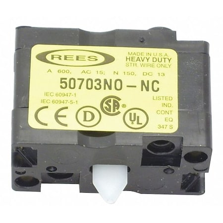 REES Contact Block, C-Double Circuit, 1 NO/1 NC 50703000