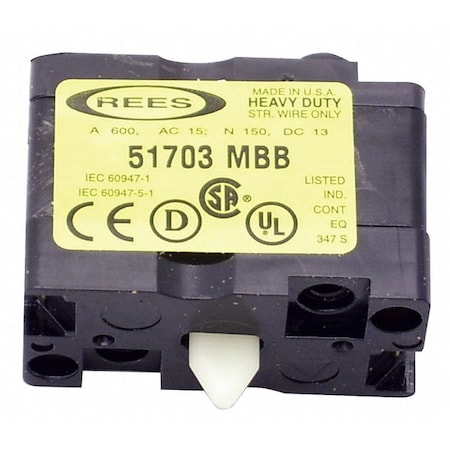 Rees Cntct Blck, C-Circuit, 1 N0/1 NC, Opn/Close 51703000