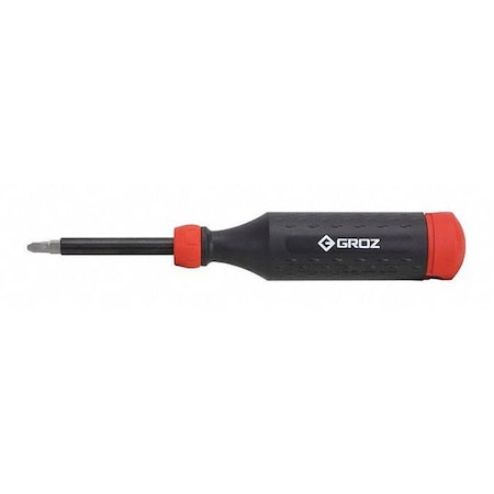 Groz Screwdriver, Retracting, Auto, 14 in 1 33716