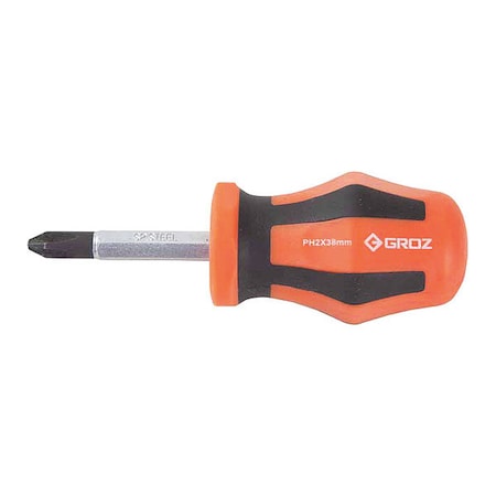 Groz Screwdriver, Slotted, Hex, SL1 33734