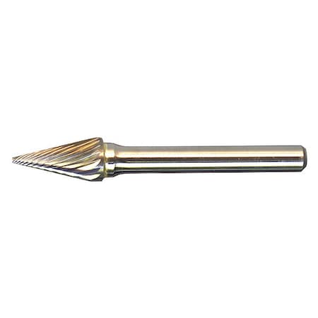 Melin Tool Co Bur, Carbide, 1/2" Pointed Cone, Dc SM-5DC
