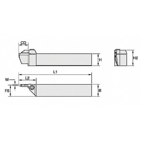 Widia Thread Turning Toolholder 252127