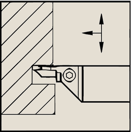 Widia Grooving/Parting Toolholder, WMTA,  252225M