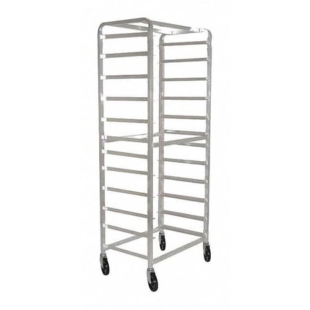 R.W. Rogers Co Pan Rack, Side Loading, Aluminum, 12 Tray 01-APR-1226-6-ST