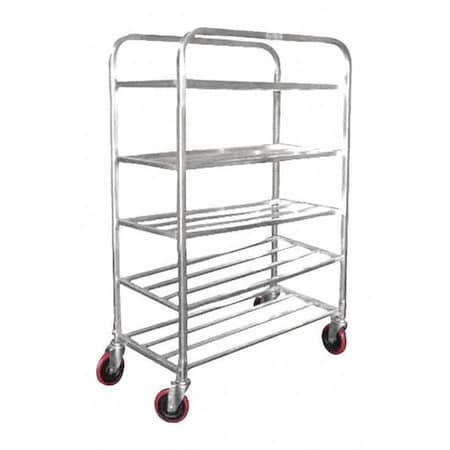 R.W. Rogers Co Shelf Universal Cart, Aluminum, 5, Shelf 01-AUSC5P1230-ST