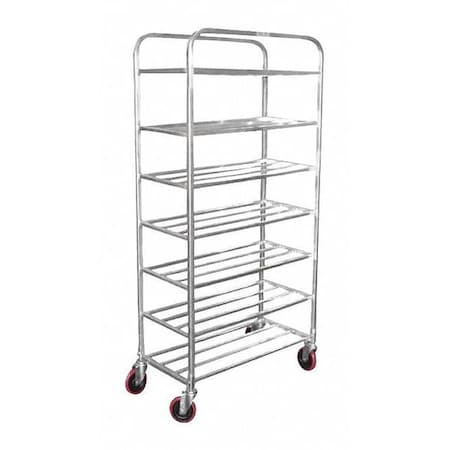 R.W. Rogers Co Shelf Universal Cart, Aluminum, 7, Shelf 01-AUSC7DP1230-ST