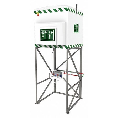 Hughes Safety Showers Emergency Tank Shower, Eye Wash, 317 gallons QS1200