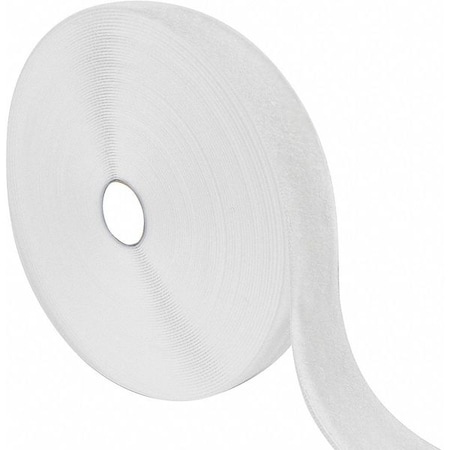 Velcro Brand Reclosable Fastener, No Adhesive, 75 ft, 1 in W, White 190388