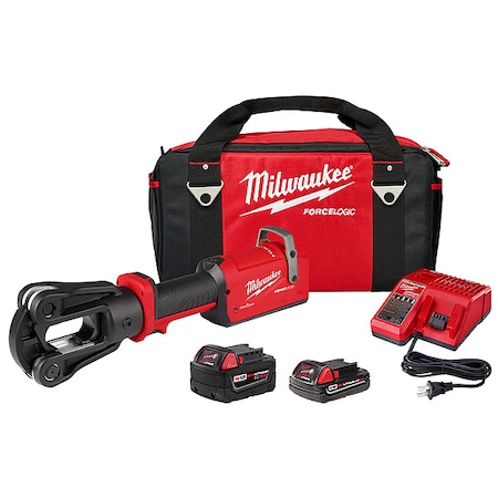 M18 FORCE LOGIC 12 Ton Latched Linear Crimper Kit -  MILWAUKEE TOOL, 2878-22