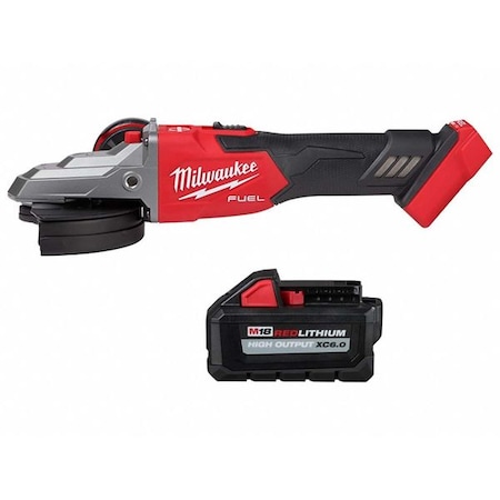 MILWAUKEE TOOL Grinder and Battery, Flathead, 18V DC 2887-20, 48-11-1865