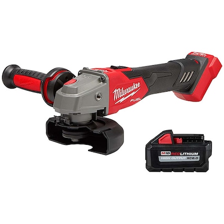 Milwaukee Tool M18 FUEL 4-1/2" / 5" Variable Speed Braking Grinder + M18 HIGH OUTPUT XC6.0 Battery Pack 2889-20, 48-11-1865
