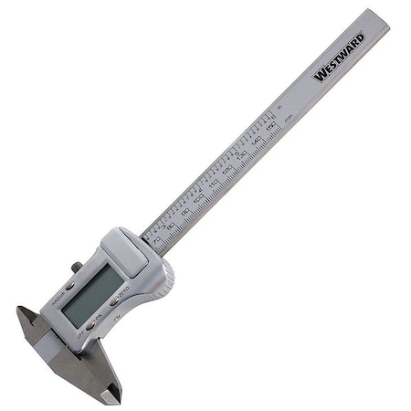 Westward Digital Caliper, Fractional, 0 to 6 In 29AD36