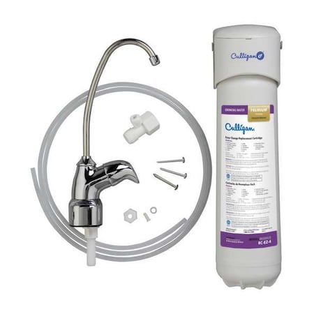 Culligan Water Filter System, 0.5 gpm, 0.5 Micron, 14 in H US-EZ-4