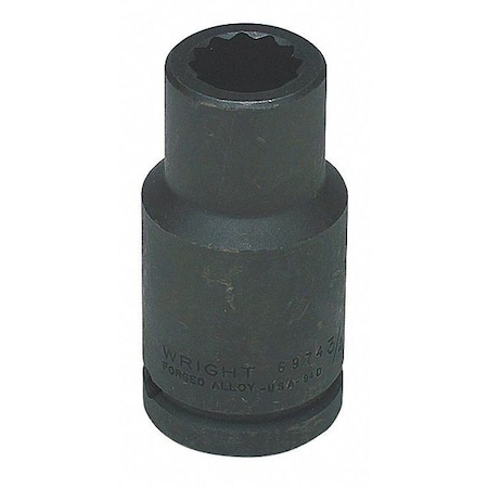 Wright Tool 3/4 " Drive Impact Socket Deep Socket, black oxide, 3/4 in 6974