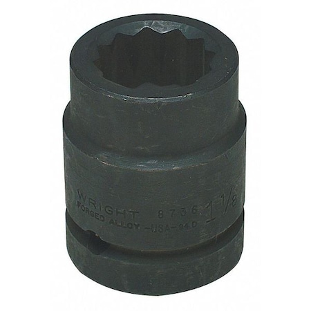 Wright Tool 1" Dr, 3/4" Size, SAE Impact Socket, 12 Pts 8724