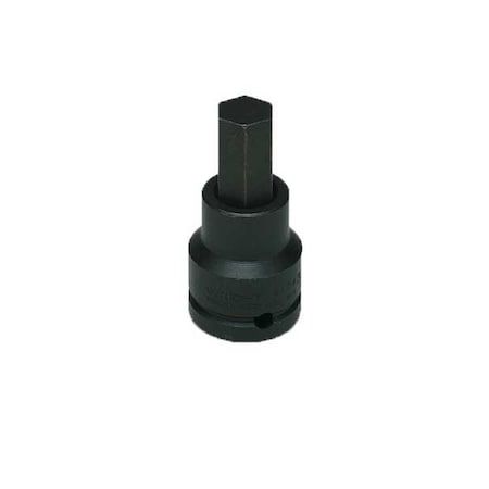 Wright Tool Impact Bit, 3/4x3-9/32In, 6 pt, Black Oxide 6218