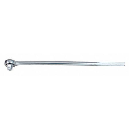 Wright Tool 3/4" Drive 45 Geared Teeth Round Head Style Hand Ratchet, 24" L, Chrome Finish 6400