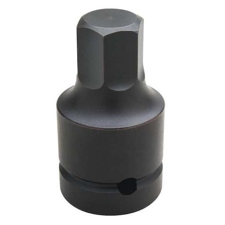 Wright Tool 1" Drive, 5"L, Impact Socket, Black Oxide 8228